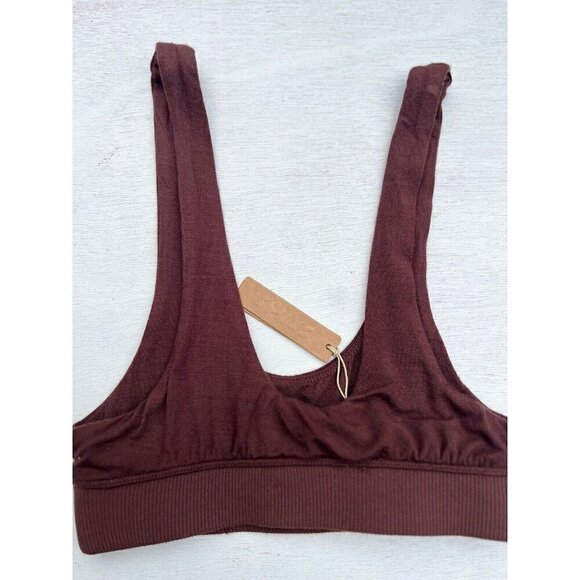 NWT Skims Women's Soft Stretch Pullover Bralette Bra Cocoa BR-BRA-0617 Size XXS - Picture 2 of 7